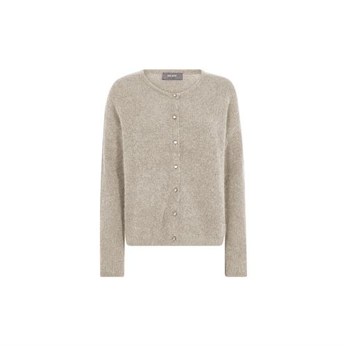 MOS MOSH CARDIGAN, MMALMINE KNIT CARDIGAN, FEATHER GRAY